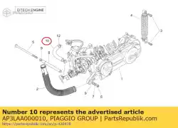 Aqui você pode pedir o mangueira do cilindro da bomba em Piaggio Group , com o número da peça AP3LAA000010: