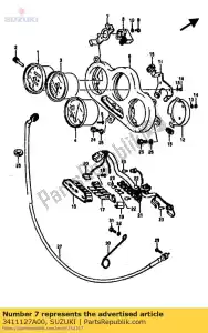 Suzuki 3411127A00 boîtier, mètre - La partie au fond