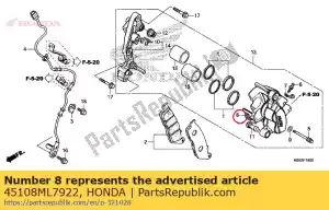 honda 45108ML7922 mola, almofada (nissin) - Lado inferior