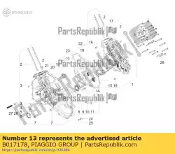 Qui puoi ordinare rondella da Piaggio Group , con numero parte B017178: