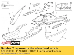 Aprilia AP8158934, Rh mat. szary, OEM: Aprilia AP8158934