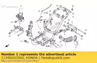 11345GCC000, Honda, conducto, l cubierta honda scv lead  scv100f 100 , Nuevo