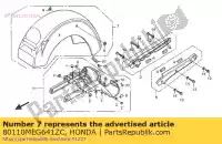 80110MEG641ZC, Honda, set parafanghi, rr. * r300c * honda vt shadow c vt750c 750 , Nuovo