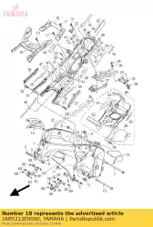 versteviging, frame rr. Assy van Yamaha, met onderdeel nummer 1KBY212E0000, bestel je hier online: