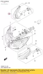 Aquí puede pedir conjunto de lámpara, señal de giro delantera derecha de Suzuki , con el número de pieza 3560112J01: