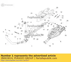 Piaggio Group 2B003814 central manifold - Bottom side