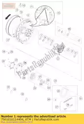 Qui puoi ordinare ri. Ruota cpl. 5x17 senza dubbio da KTM , con numero parte 7501010114404: