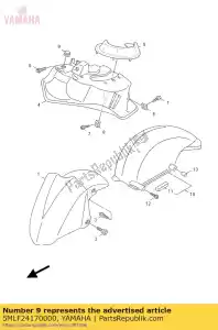yamaha 5MLF24170000 plugue - Lado inferior