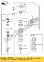 430780059, Kawasaki, serbatoio, ammortizzatore kx450e kawasaki kx 450 2009 2010 2011 2012, Nuovo