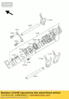 131401254, Kawasaki, changement de fourche, sortie, haut kawasaki ZX ninja r rr 750 7, Nouveau