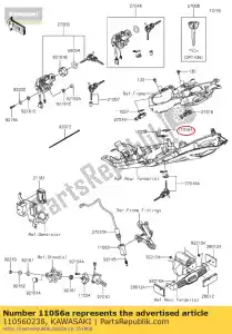 kawasaki 110560238 bracket zx1000jbf - La partie au fond