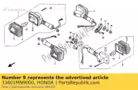 33601MN9000, Honda, blijf, r.rr.winker honda nx dominator  nx650 650 , Nieuw