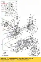 9011608837, Yamaha, boulon, goujon yamaha lts125c lts125cj delight 125 , Nouveau