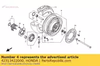 42313422000, Honda, kraag, rr. rem paneel zijde honda gl vt 1100 1500 1988 1989 1990 1991 1992 1993 1994 1995 1996 1997 1998 1999 2000 2001 2002, Nieuw