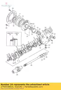 Suzuki 2745038B10 case,final gear - Bottom side