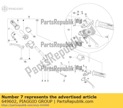 Aprilia 649602, Otwieranie linki przepustnicy, OEM: Aprilia 649602