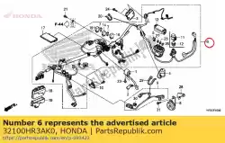 Qui puoi ordinare filo di cablaggio da Honda , con numero parte 32100HR3AK0: