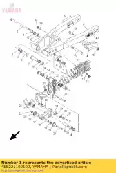 Qui puoi ordinare braccio posteriore comp. Da Yamaha , con numero parte 4ES221100100: