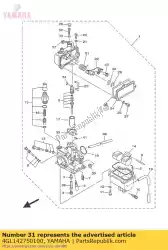 veer van Yamaha, met onderdeel nummer 4GL142750100, bestel je hier online: