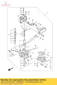 yamaha 4GL142750100 veer - Onderkant