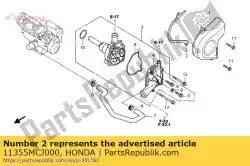 Ici, vous pouvez commander le plaque, guide-chaîne d'entraînement auprès de Honda , avec le numéro de pièce 11355MCJ000: