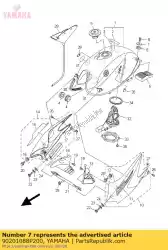 Ici, vous pouvez commander le rondelle, plaque auprès de Yamaha , avec le numéro de pièce 90201088P200: