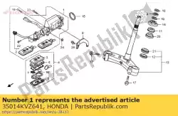 geen beschrijving beschikbaar op dit moment van Honda, met onderdeel nummer 35014KVZ641, bestel je hier online: