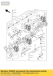 Kawasaki 921901443 tuba 7x12x1250 zielona - Dół