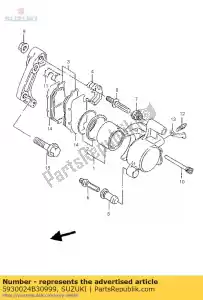 suzuki 5930024B30999 compasso de calibre, fr - Lado inferior