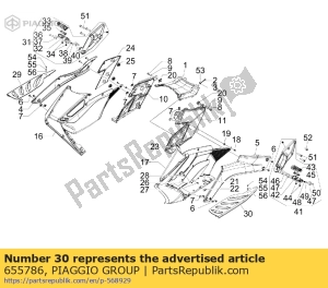 aprilia 655786 lh mat - Left side