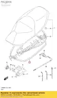 4521112J00, Suzuki, moldagem, sente-se suzuki  uh 125 200 2014 2015 2016 2017 2018 2019 2020, Novo