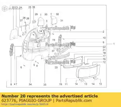 Aquí puede pedir maletero interno de Piaggio Group , con el número de pieza 623776: