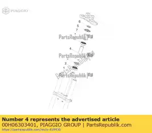 Piaggio Group 00H06303401 tubo - Lado inferior