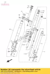 Qui puoi ordinare metallo, slitta 1 da Yamaha , con numero parte 1RC231250000: