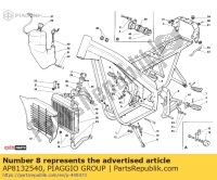 AP8132540, Aprilia, supporto dx pedana pilota, Nuovo