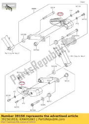 Here you can order the pad zr1000fef from Kawasaki, with part number 391561818: