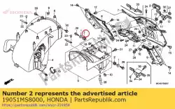 Tutaj możesz zamówić guma, mocowanie ch? Odnicy od Honda , z numerem części 19051MS8000: