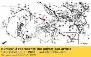 honda 19051MS8000 guma, mocowanie ch?odnicy - Dół