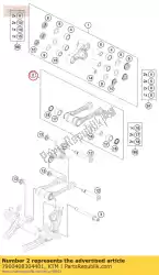 Qui puoi ordinare pullrod cpl. Sx 2016 da KTM , con numero parte 7900408304401: