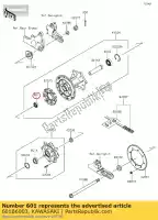 601B6003, Kawasaki, Rodamiento de bolas kl650-a1 kawasaki  eliminator estrella kle klr tengai 125 250 500 600 650 800 1987 1988 1989 1990 1991 1992 1993 1994 1995 1996 1997 1998 1999 2000 2001 2002 2003 2004 2005 2006 2007 2017 2018 2019 2020 2021, Nuevo