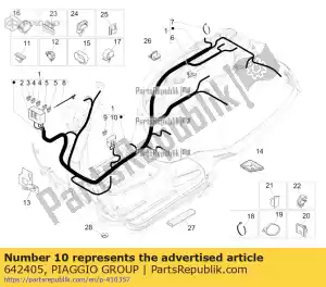 Piaggio Group 642405 portafusibles - Lado inferior
