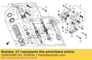 honda 52465GBFJ20 braccio sub assy., cuscino - Il fondo