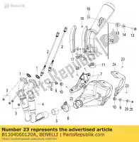 B1304060120A, Benelli, Schroef met ring m6Ã?12 benelli euro 3 euro 4 euro 5 302 752 2015 2017 2018 2019 2020 2022 2023, Nieuw