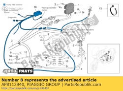 Aprilia AP8112940, Polo positivo, OEM: Aprilia AP8112940