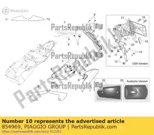 Piaggio Group 854969 protection contre la chaleur - La partie au fond