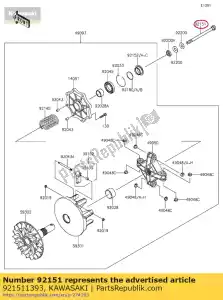 kawasaki 921511393 ?ruba kvf400-c1 - Dół