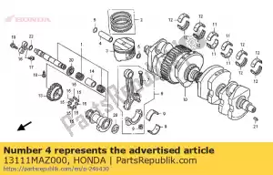 honda 13111MAZ000 pino, pistão - Lado inferior