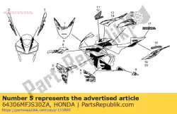 streep, r m * type1 * van Honda, met onderdeel nummer 64306MFJS30ZA, bestel je hier online:
