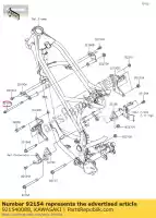 921540088, Kawasaki, bout, met flens, 10x170 klx125caf kawasaki  d tracker klx 125 150 2010 2011 2012 2013 2015 2016 2017 2018 2019 2021, Nieuw