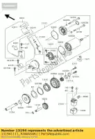 131941111, Kawasaki, clutch-oneway zx1200-a2 kawasaki zx 1200 2002 2003 2004 2005 2006, New